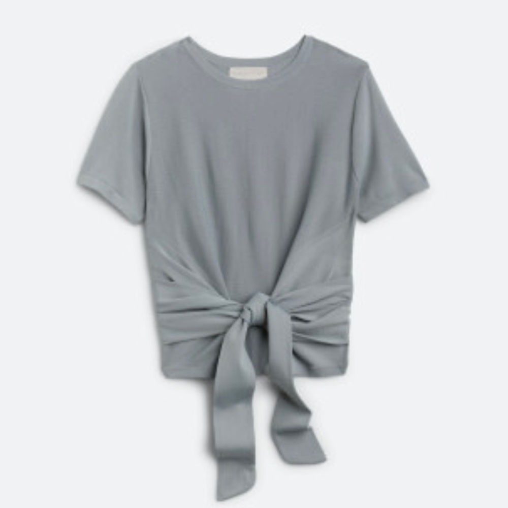 Modern Citizen Jude Cropped Wrap Knit Top